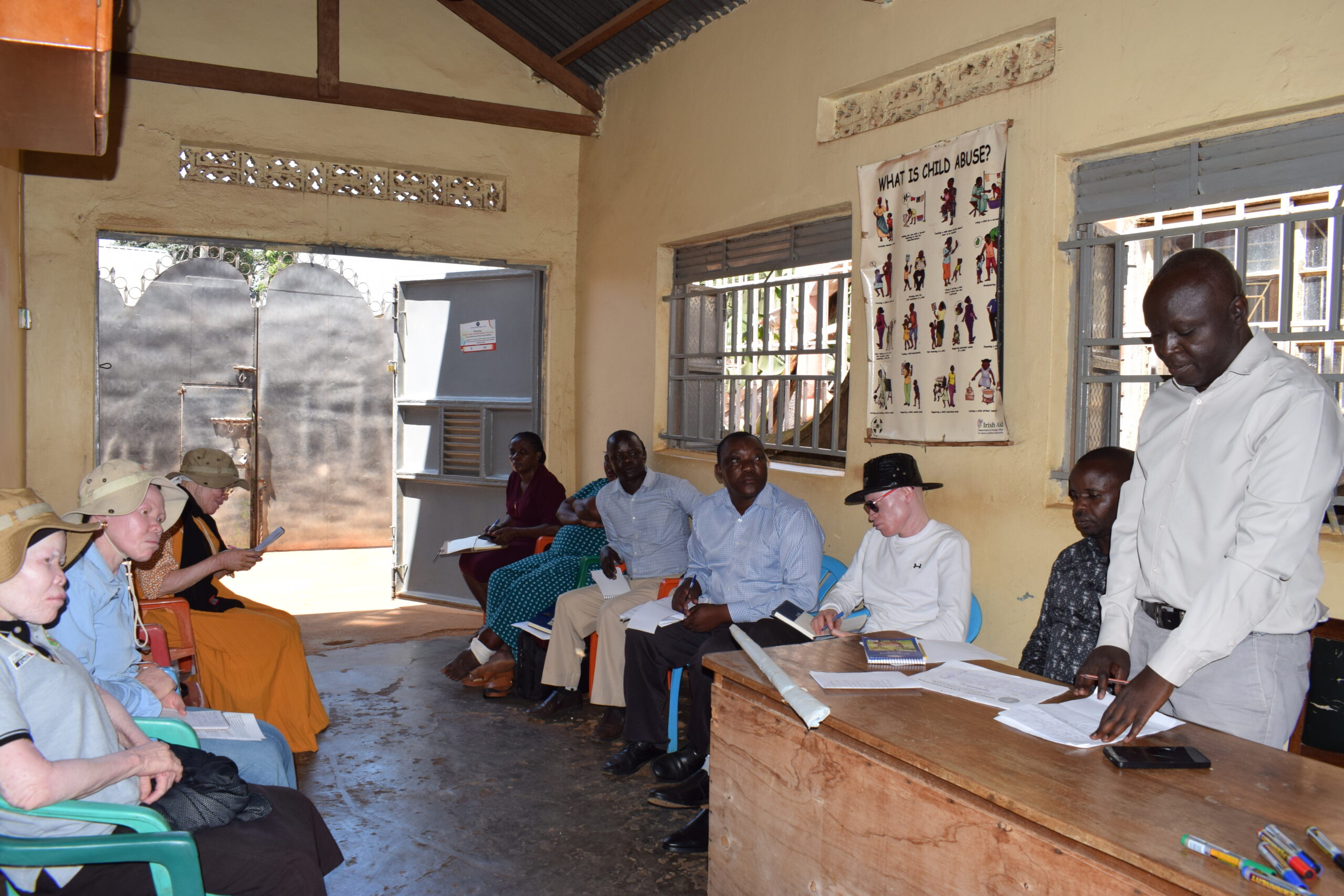 WAA stakeholder meeting with community members and persons with albinism